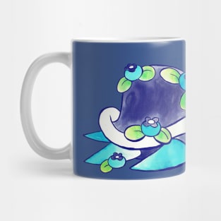 Blueberry Turtle Watercolor Mug